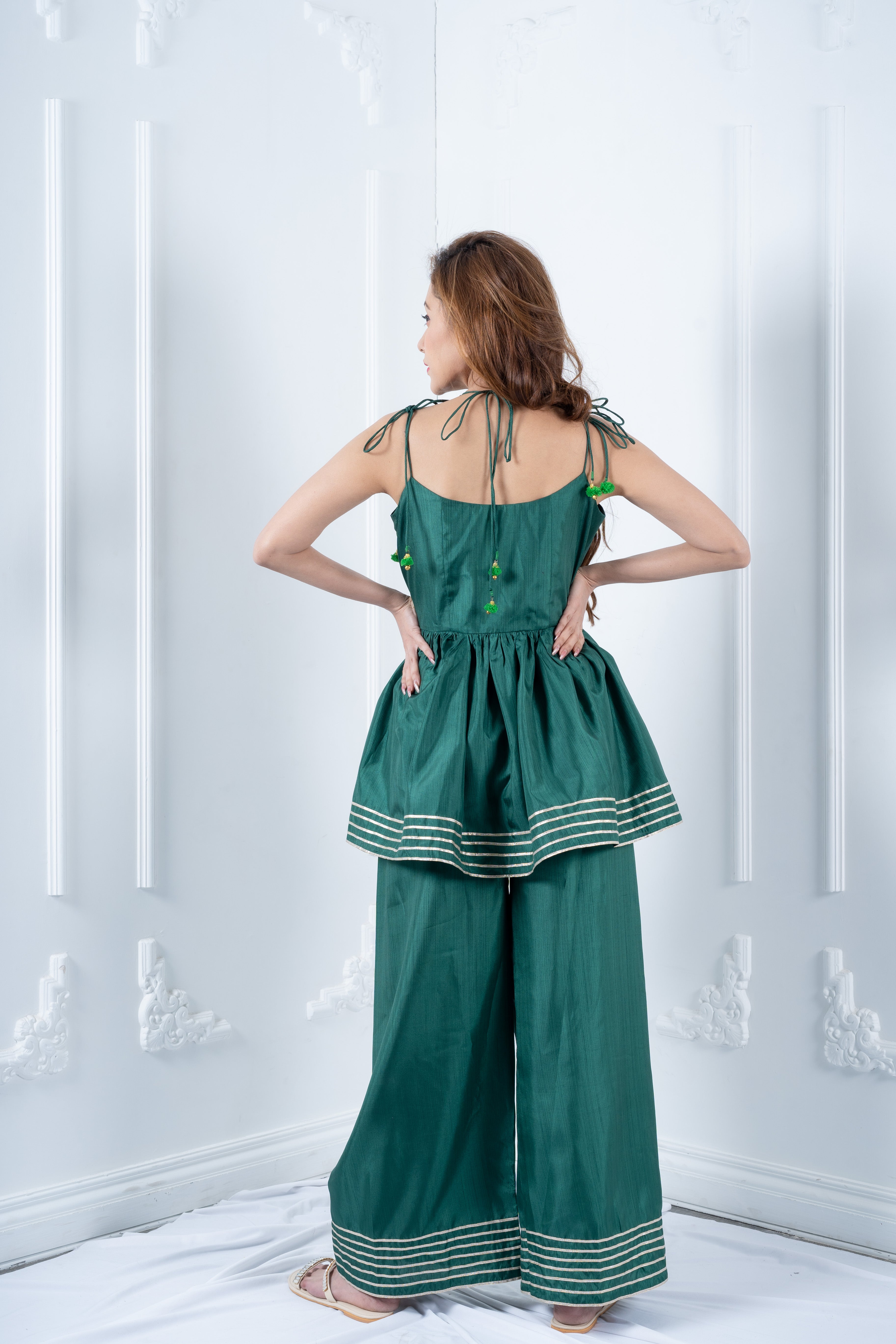 Bottle Green Kurta Set